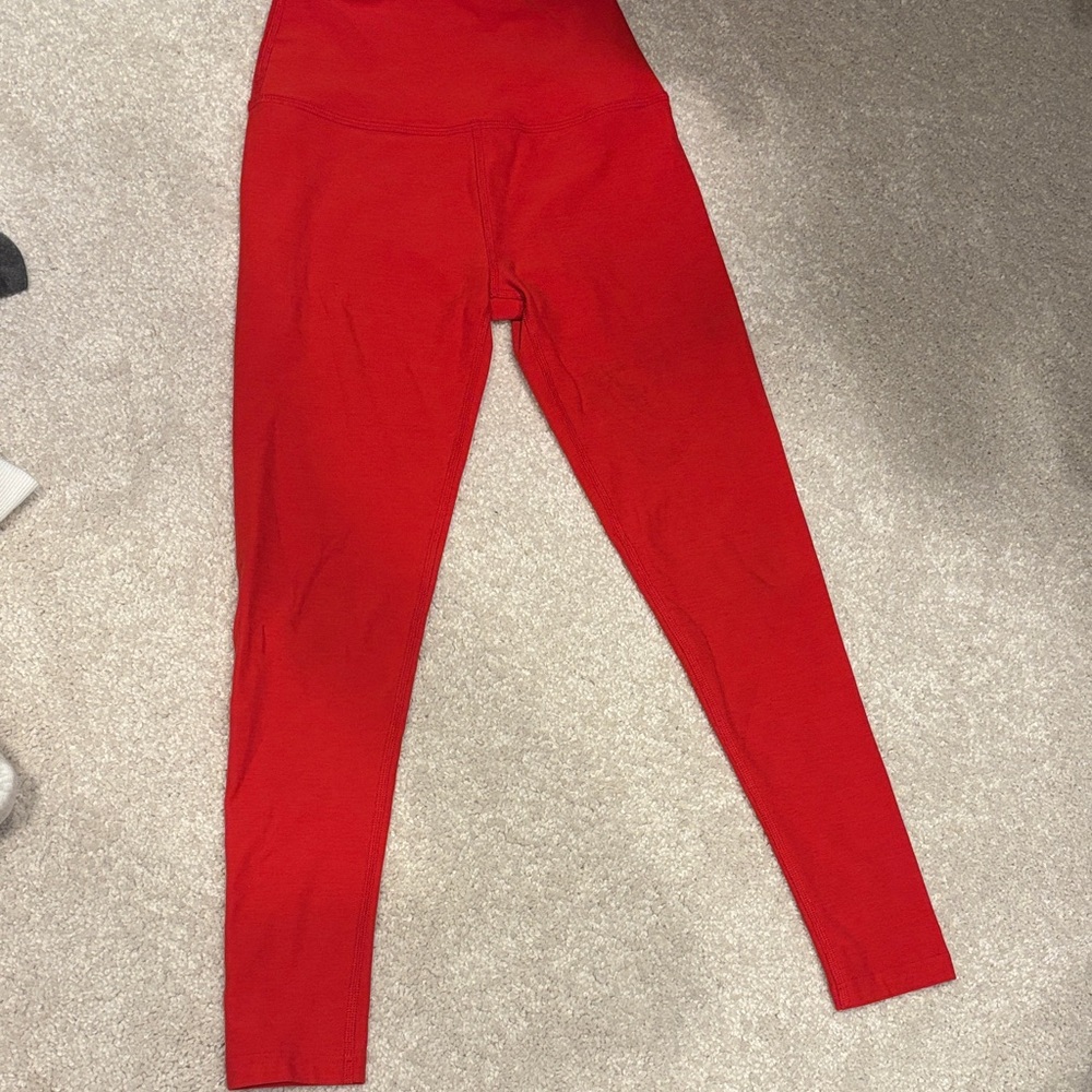 Beyond Yoga Red High-Waisted Leggings